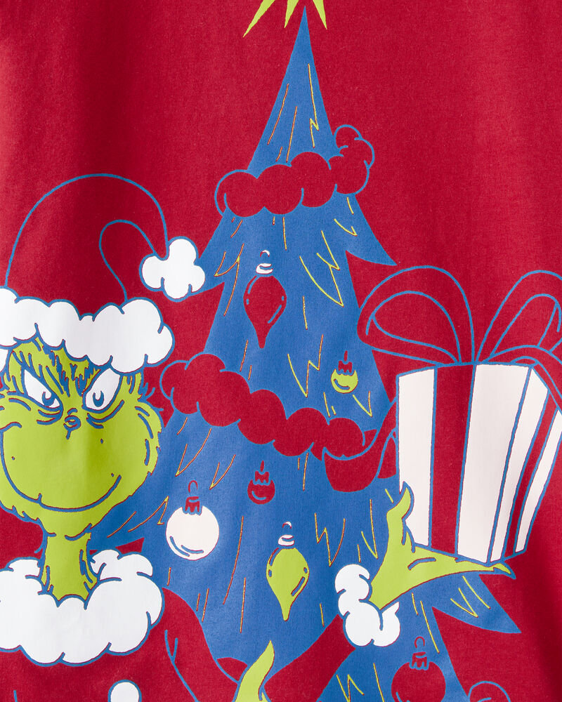 Boys Dr. Seuss™ The Grinch Long-Sleeve Graphic Tee - Red, image 3 of 3 slides