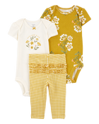 Baby Girl 3-Piece Floral Little Character Set, image 1 of 4 slides