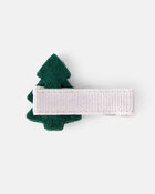 Baby Girl 3-Piece Bow Hairbands & Clips - Red/Green, image 2 of 2 slides
