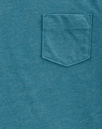 Toddler Solid Short-Sleeve Pocket Tee - Teal, 