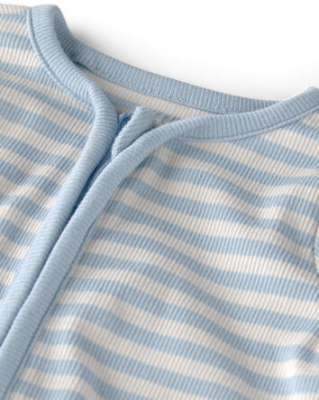 Baby Organic Cotton Sleeper Pyjama in Stripes, 