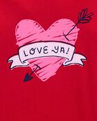 Girls Love Ya Valentine's Day Cotton Blend Graphic Tee, image 2 of 3 slides