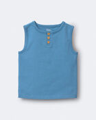 Toddler Henley Tank - Teal, image 2 of 5 slides