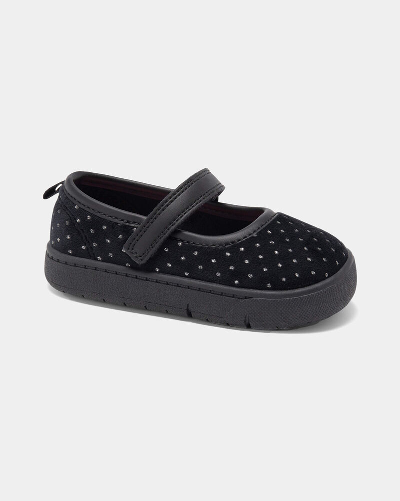 Baby Girl Every Step&reg; First Walker Dress Shoes - Black, image 1 of 6 slides