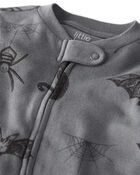 Baby Organic Cotton Sleepers in Spooky Creatures, image 2 of 4 slides