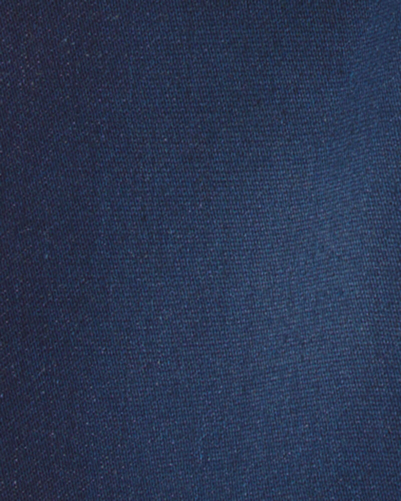 Toddler Girl French Terry Knit Shorts - Dark Wash, image 3 of 5 slides
