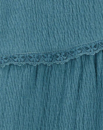 Toddler Crinkle Jersey Lace Top, 