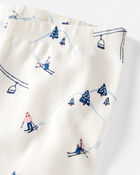 Toddler Organic Cotton Pyjamas in Snowy Slopes Print, image 2 of 4 slides