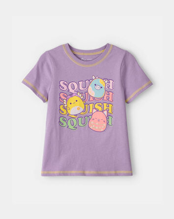 Girls Squishmallow Graphic Tee - Purple, 