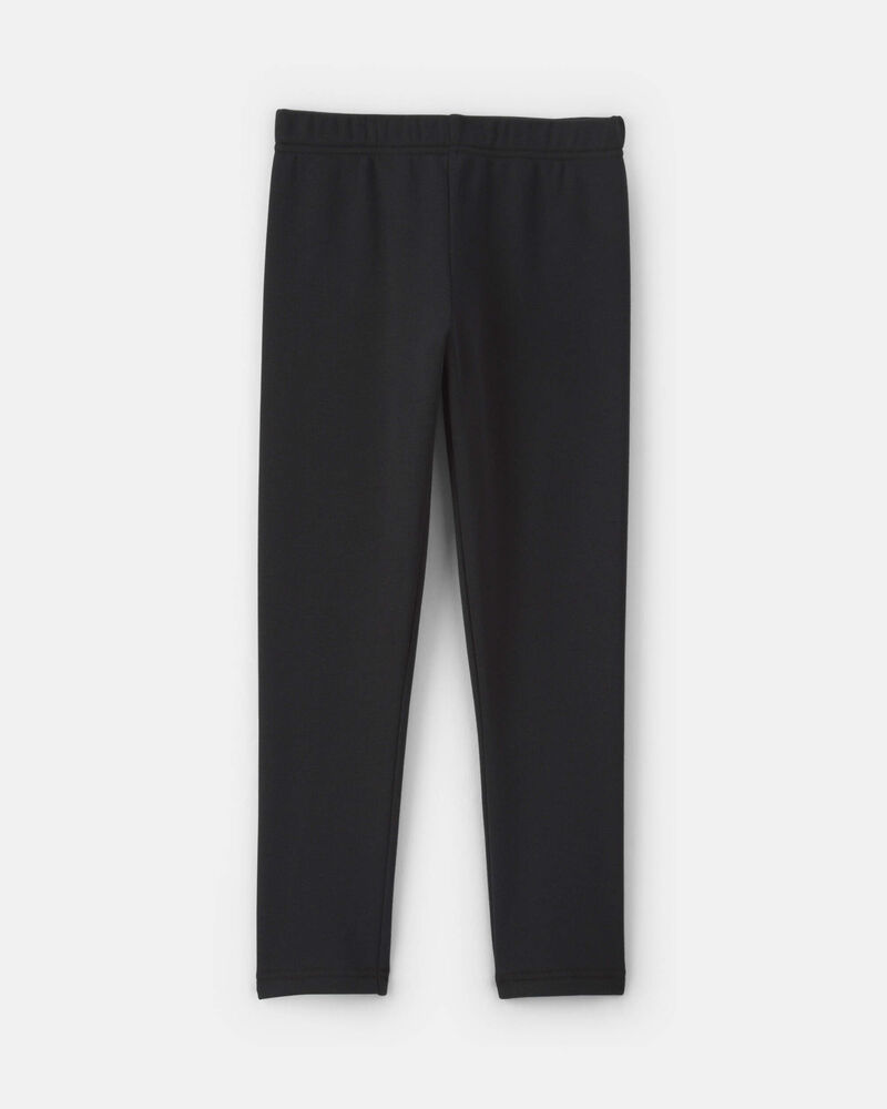Filles - Legging extensible en molleton &ndash; Noir, image 2 sur 4 diapositives