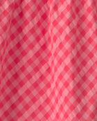 B&eacute;b&eacute; fille - Robe &agrave; &eacute;tages motif &agrave; carreaux - Rouge, image 4 sur 4 diapositives
