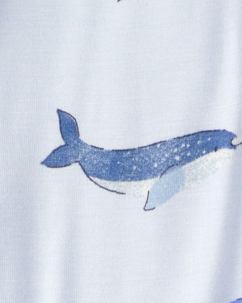 Baby Whale PurelySoft Snug Fit 1-Piece Pyjama - Blue, image 4 of 9 slides