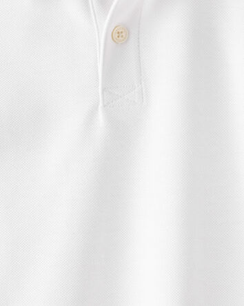 Enfant Polo d’uniforme en piqué - Blanc, 