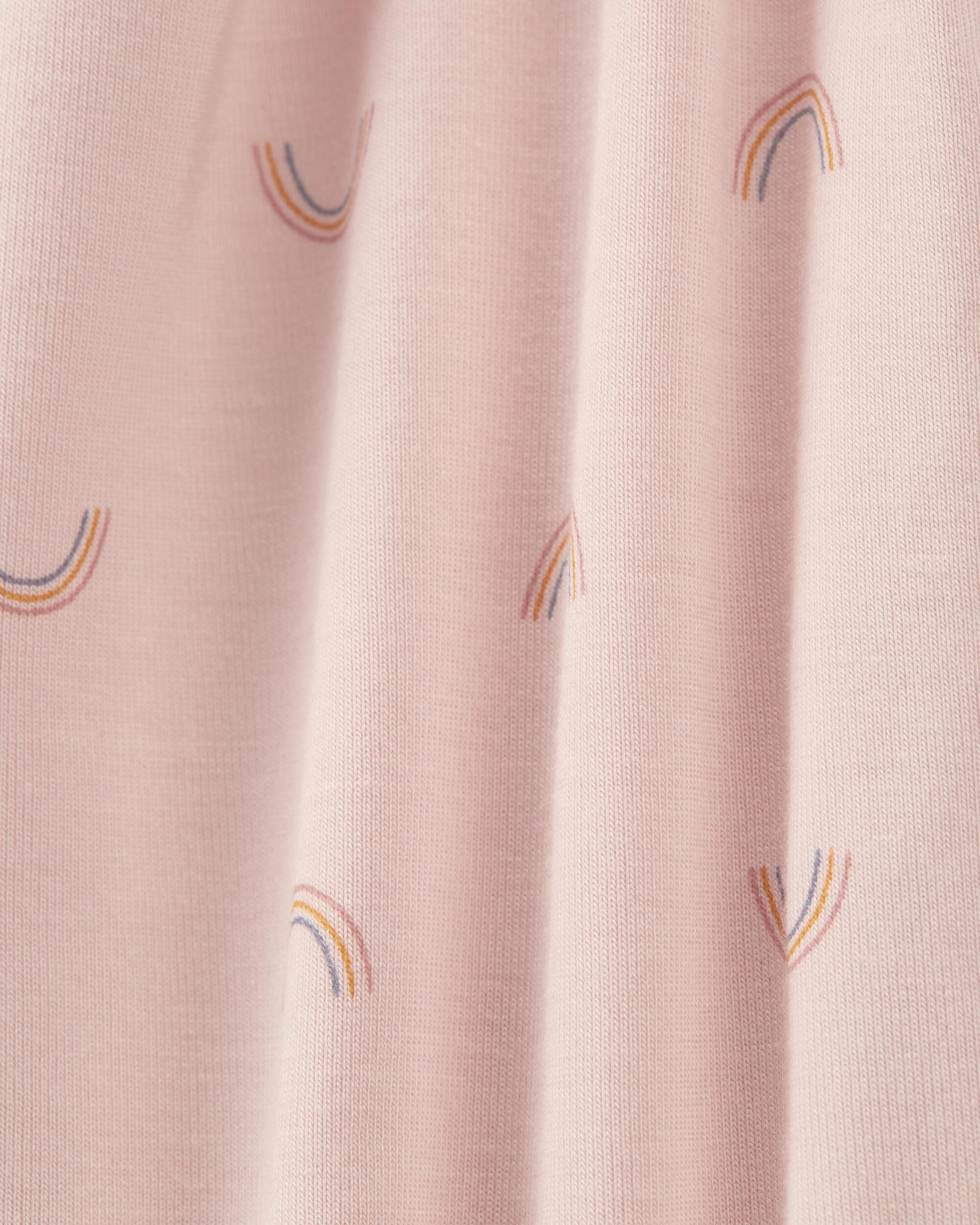 Pink Baby Rainbow Zip Up PurelySoft Sleeper Pyjamas Carter s Oshkosh Canada
