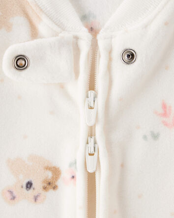 Baby Koala Fleece Loose Fit Wearable Blanket - Cream, 
