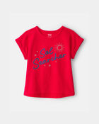 Girls 'Sol Searcher' Top - Red, image 1 of 4 slides