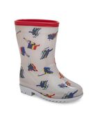 Toddler Hockey Print Rain Boots, image 1 of 6 slides