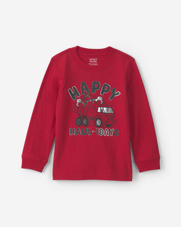Toddler Boy 'Happy Haul-idays' Christmas Long-Sleeve Graphic Tee - Red, 