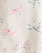Baby 3-Piece Bow Print Little Cardigan Set, image 3 of 4 slides