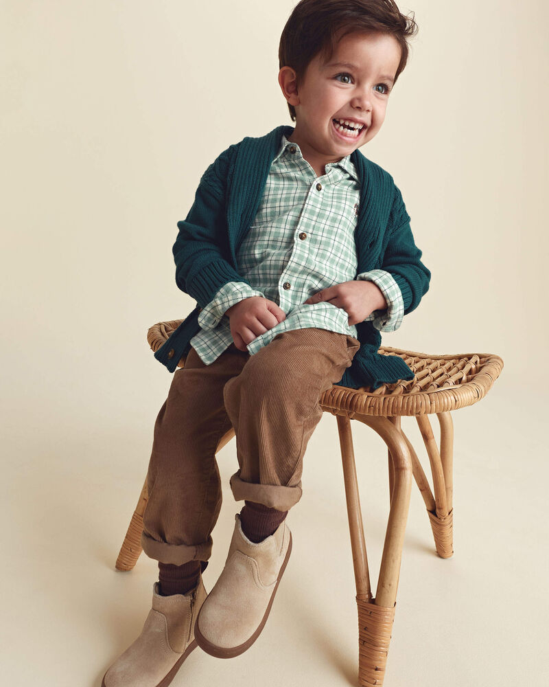 Toddler Boy Corduroy Pants - Brown, image 4 of 6 slides