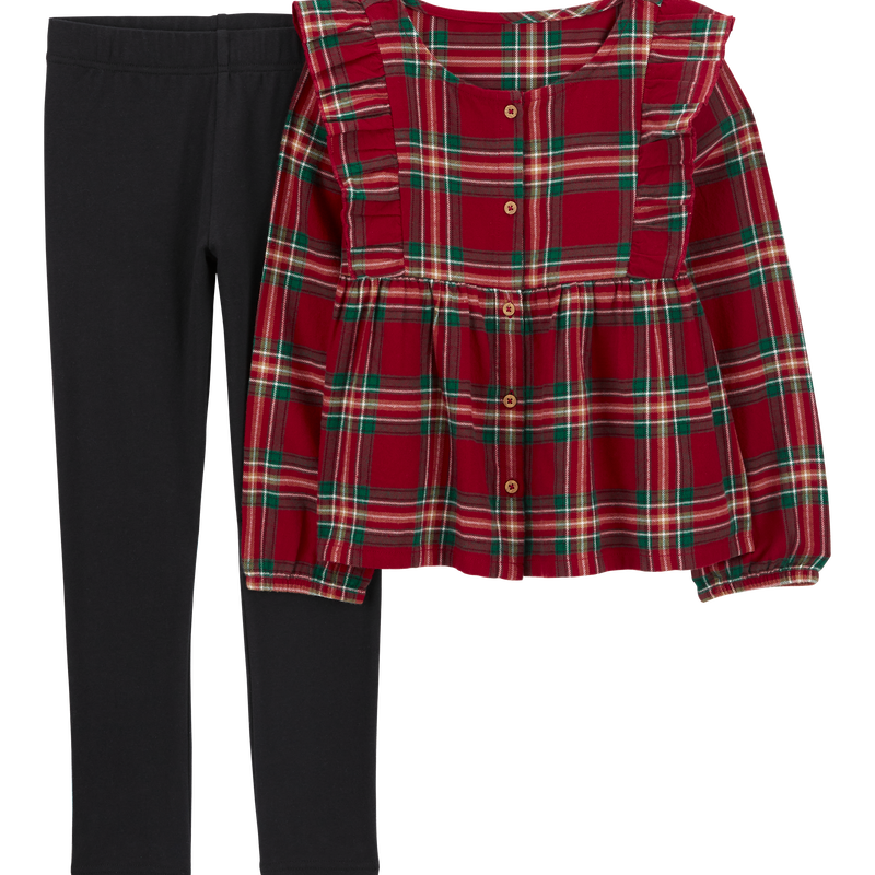 Kids plaid leggings sale