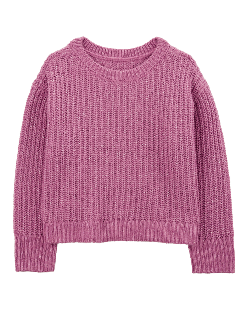Kids Girls Kid Metallic Relaxed Fit Sweater 10 OshKosh Bgosh