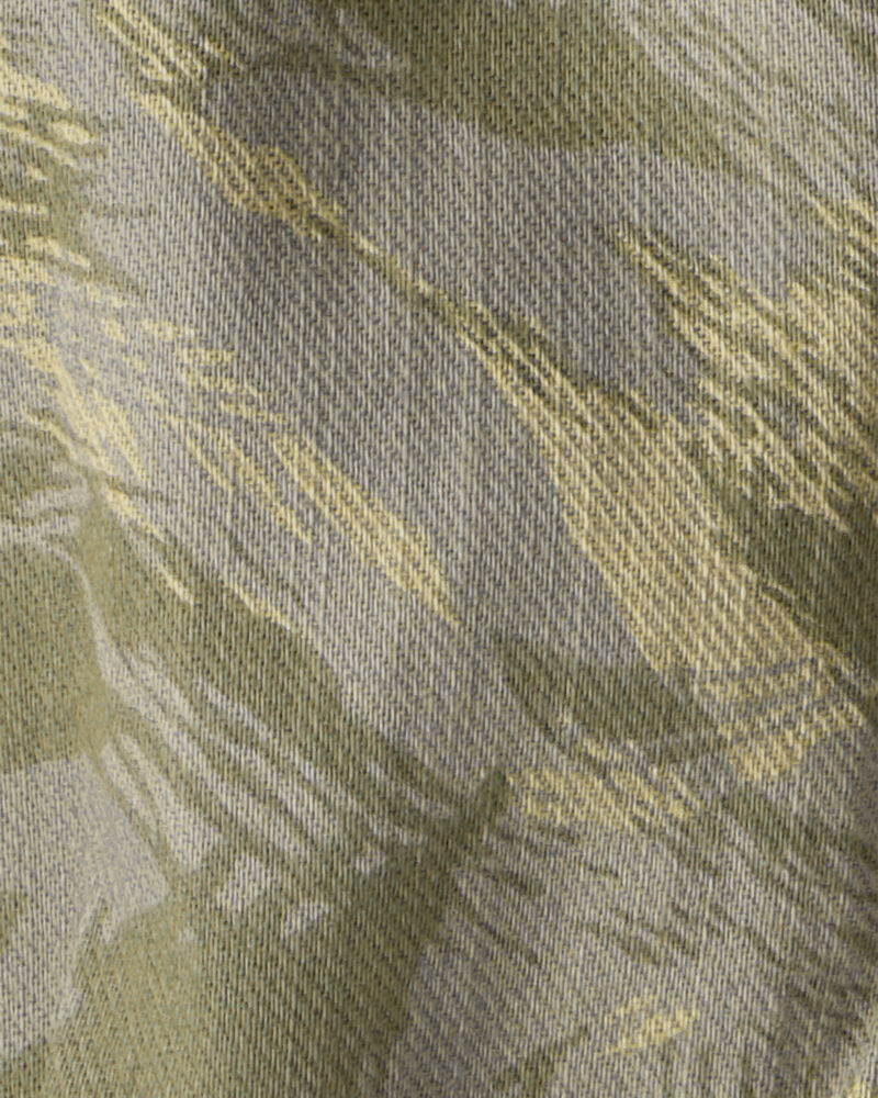 Toddler Boy Cotton Camo Fashion Cargo Pants - Green, image 4 of 5 slides