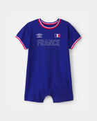 B&eacute;b&eacute; - Barboteuse de soccer Umbro de la France - Bleu/Rouge/Blanc, image 1 sur 6 diapositives