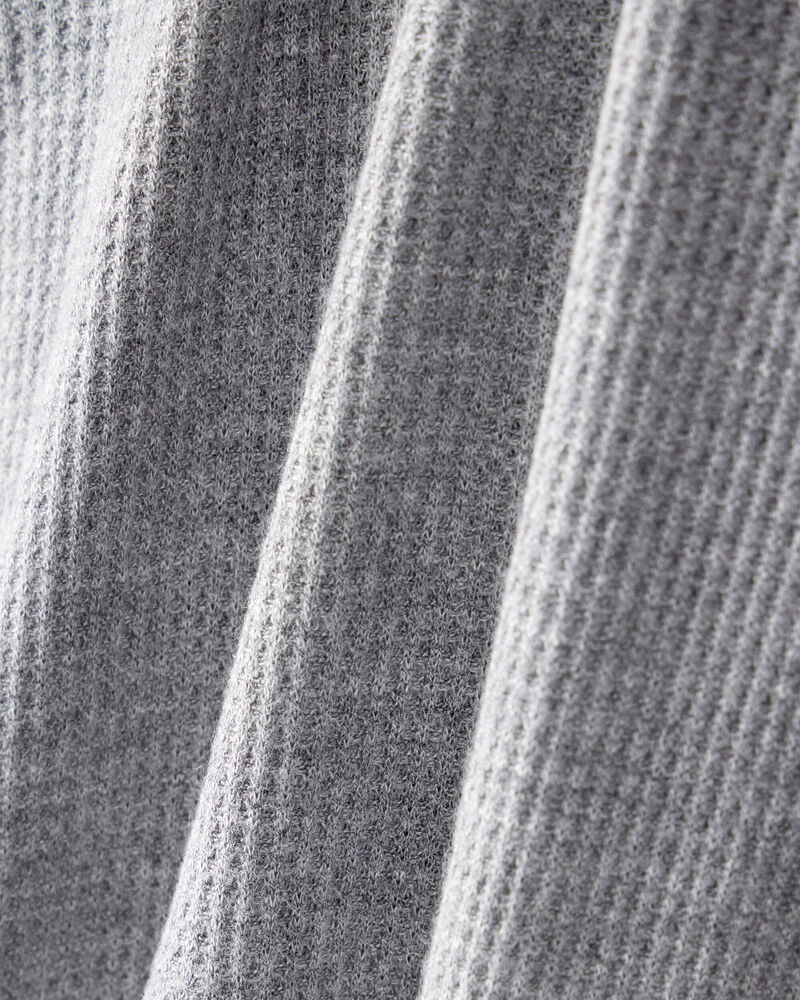 Baby Boy Solid PurelySoft Long-Sleeve 2-Way Zip Sleeper - Grey, image 6 of 8 slides