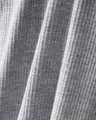 Baby Boy Solid PurelySoft Long-Sleeve 2-Way Zip Sleeper - Grey, image 6 of 8 slides