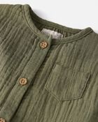 Baby Organic Cotton Gauze Jumpsuit, image 2 of 4 slides