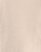 Boys Organic Cotton Zip-Up Jacket in Cream, image 3 of 4 slides