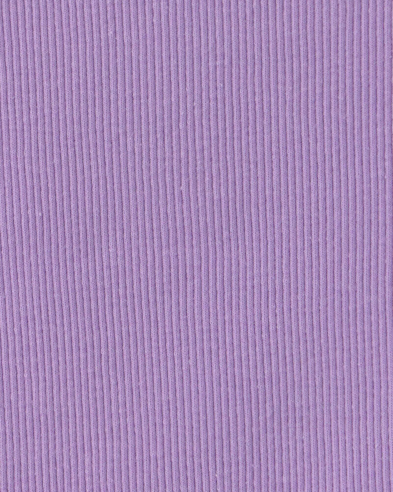 Girls Rib Tank Top - Purple, image 2 of 3 slides
