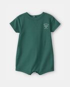 Baby Tennis Short-Sleeve Romper - Green, image 1 of 4 slides
