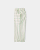 Toddler Girl Striped Pants - Green/Ivory, image 3 of 5 slides