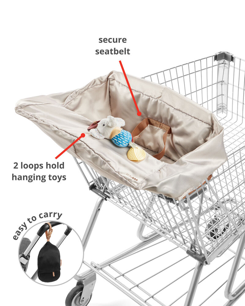 Take Cover Shopping Cart & Baby High Chair Cover - Oat, image 3 of 6 slides