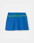 Filles - Jupe-short de sport Umbro Br&eacute;sil - Bleu/Jaune/Vert, image 4 sur 7 diapositives