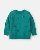 Boys Fleece Pullover Sweatshirt - Teal, image 1 of 3 slides