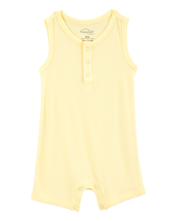 Bébé - Barboteuse côtelée PurelySoft  - Jaune, 