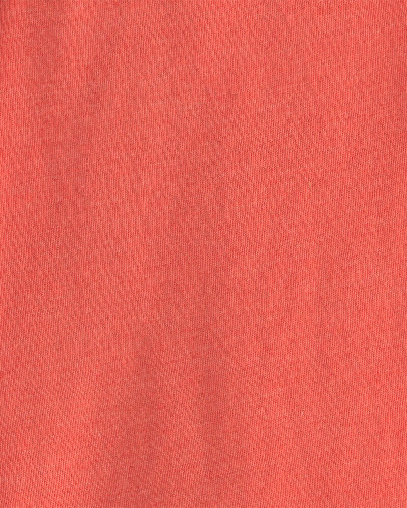 Toddler Solid Pocket T-Shirt - Orange, image 2 of 3 slides