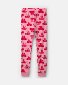 Girls 2-Piece Bows DreamPlush Snug Fit Pyjama Set - Pink, image 2 of 5 slides