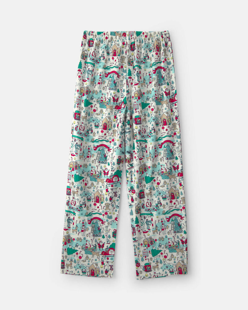 Kids Christmas Scavenger Hunt Fleece Loose Fit Pyjama Bottoms, image 3 of 4 slides