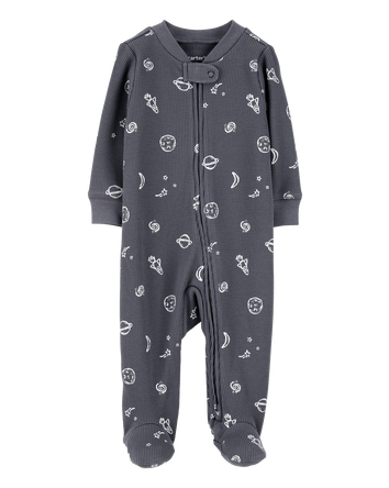Baby Space Print 2-Way Zip Thermal Sleeper, 