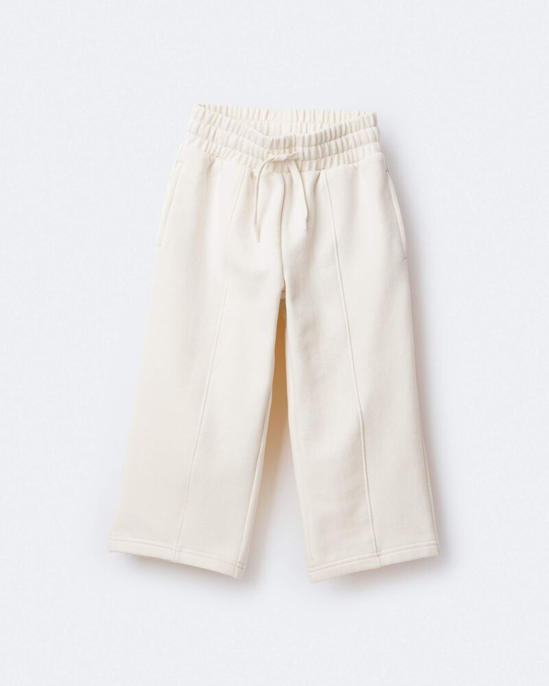 Toddler Girl Linda Wide Leg Pant - Cream, image 2 of 7 slides
