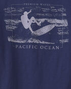 Gar&ccedil;ons - T-shirt &agrave; imprim&eacute; surf - Bleu marine, image 2 sur 2 diapositives