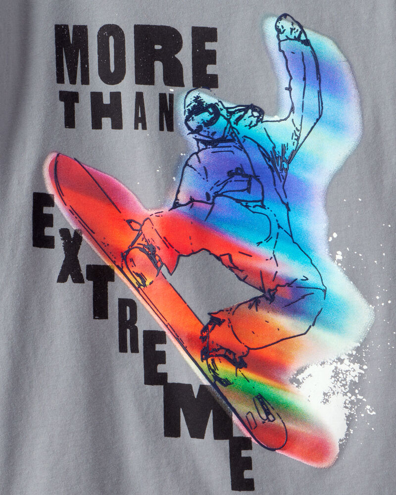 Boys Skateboard Long-Sleeve Graphic Tee - Grey, image 2 of 3 slides