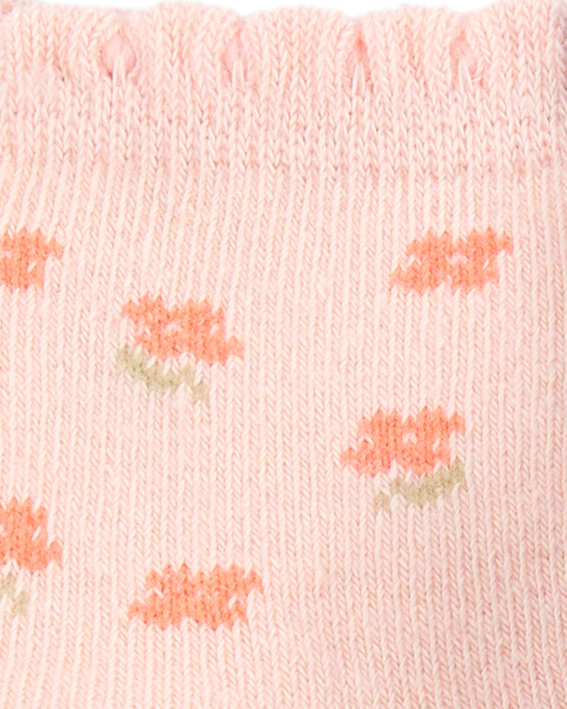 Bébé fille - 6 paires de chaussons fleuris à volants, image 7 sur 8 diapositives