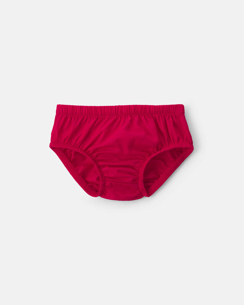 Baby Girl Corduroy Short-Sleeve Dress - Red, image 3 of 5 slides
