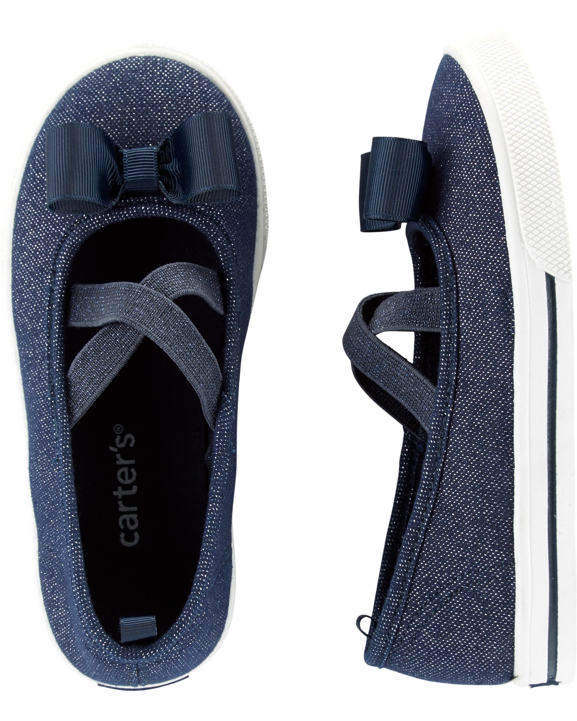 carter's glitter casual sneakers