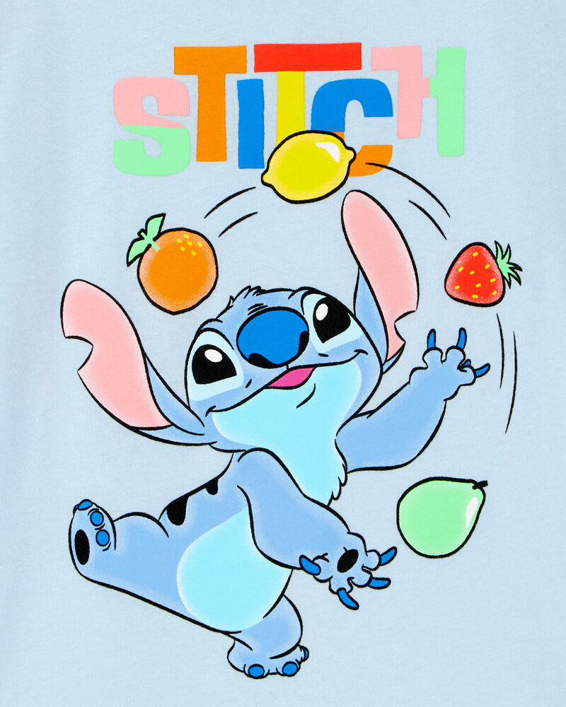 Filles - T-shirt &agrave; manches courtes imprim&eacute; Disney&copy; Lilo & Stitch - Bleu, image 2 sur 2 diapositives